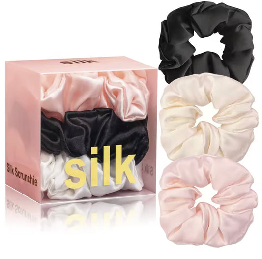 Mulberry Silk Scrunchies Pack-0